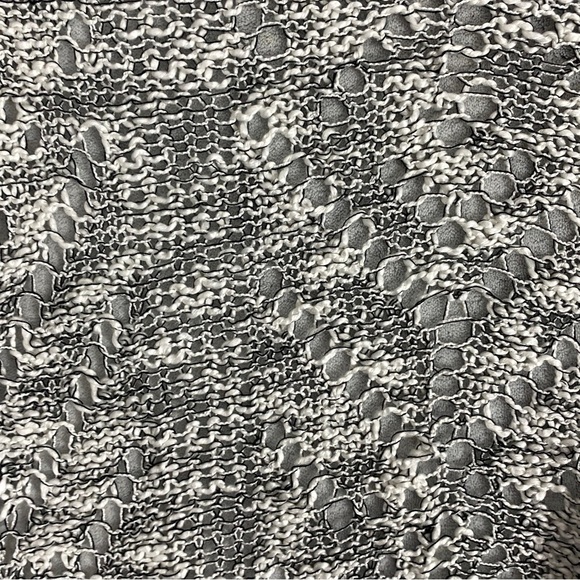 Reitmans Open Front Shark Bite Cardigan Size Medium Light Knit Heather Grey - Picture 6 of 10